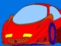 게임 Red speedy car coloring