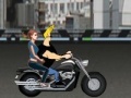 게임 Johnny Bravo driving a motorcycle