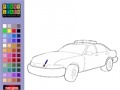 게임 Police car coloring