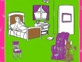 게임 Cat in the bedroom coloring
