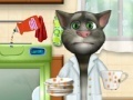 게임 Talking Tom. Washing dishes