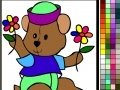 게임 Coloring bear cub