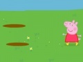 게임 Little Pig. Jumping in puddles