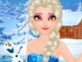 게임 Elsa. Sparkling eyelashes