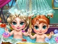 게임 Frozen. Baby bath