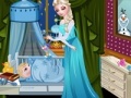 게임 Elsa care baby