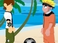 게임 Naruto and Ben 10 play volleyball