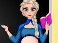 게임 Pregnant Elsa. School teacher