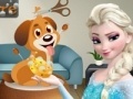 게임 Elsa. Dog care