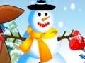 게임 Pou Girl sculpts snowman