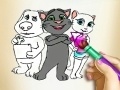 게임 Tom and Angela Coloring Book