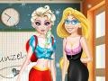 게임 Elsa and Rapunzel: Highschool Outfit