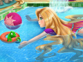게임 Rapunzel swimming pool