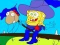 게임 Cowboy Spongebob Coloring