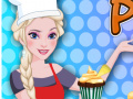 게임 Elsa Cooking Ginger Pumpkin Cupcakes