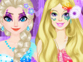 게임 Elsa vs Barbie Make Up Contest