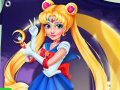 게임 Rapunzel Sailor Moon Cosplay 
