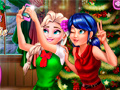 게임 Ladybug And Elsa Xmas Selfie