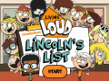 게임 The Loud House: Lincolns List  