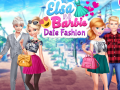 게임 Elsa and Barbie Date Fashion