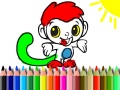 게임 Back To School: Monkey Coloring