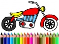 게임 Back To School: Motorbike Coloring