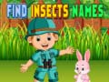 게임 Find Insects Names