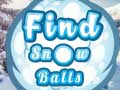 게임 Find Snow Balls