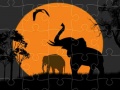 게임 Elephant Silhouette Jigsaw