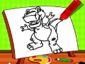 게임 Easy Kids Coloring Dinosaur