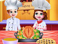 게임 Chef Twins Thanksgiving Dinner Cooking