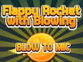 게임 Flappy Rocket Playing with Blowing to Mic