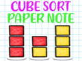 게임 Cube Sort Paper Note