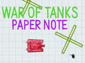 게임 War Of Tanks Paper Note