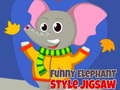 게임 Funny Elephant Style Jigsaw