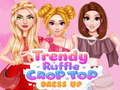 게임 Trendy Ruffle Crop Top Dress Up
