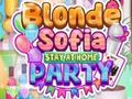 게임 Blonde Sofia Stay at Home Party