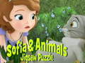 게임 Sofia And Animals Jigsaw Puzzle