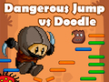 게임 Dangerous Jump vs Doodle Jump