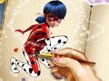 게임 Dotted girl coloring book