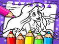 게임 Ariel The Mermaid Coloring Book