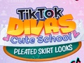 게임 TikTok Divas Cute School Pleated Skirt Looks
