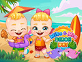 게임 Mike & Mia Beach Day