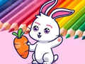 게임 Coloring Book: Rabbit Pull Up Carrot