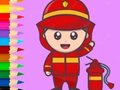 게임 Coloring Book: Fireman