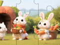 게임 Jigsaw Puzzle: Rabbits With Carrots