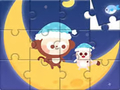 게임 Jigsaw Puzzle: Monkey With Moon