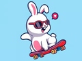 게임 Coloring Book: Rabbit Skateboard