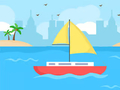 게임 Coloring Book: Boat On Sea
