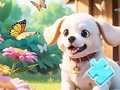 게임 Jigsaw Puzzle: Dog In Garden